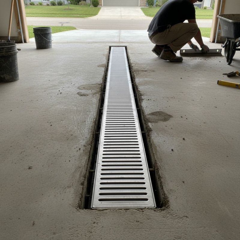 Garage Drainage Installation