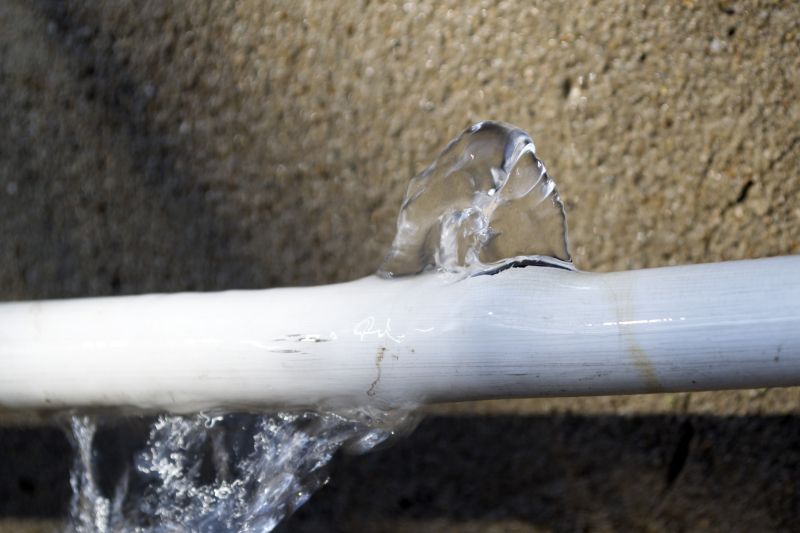 Burst Water Line Repair